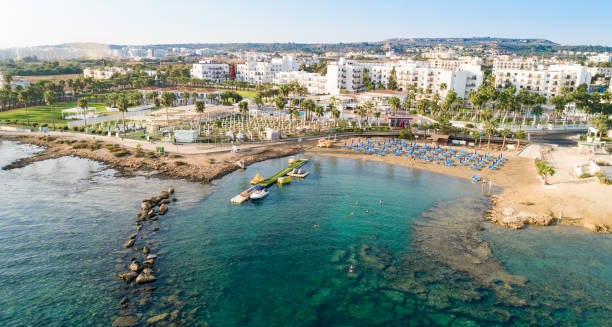 istock Aerial Pernera beach, Protaras, Cyprus 1217966357