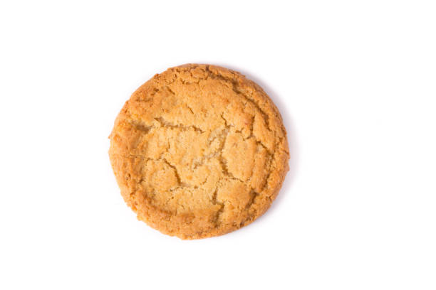 istock Tasty oatmeal cookies on a white 1217968135