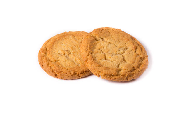 istock Tasty oatmeal cookies on a white 1217968338