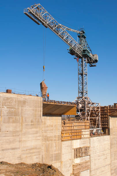 istock Construction of a huge dam for a power plant 1217971569