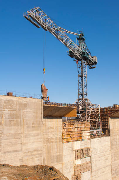 istock Construction of a huge dam for a power plant 1217972167