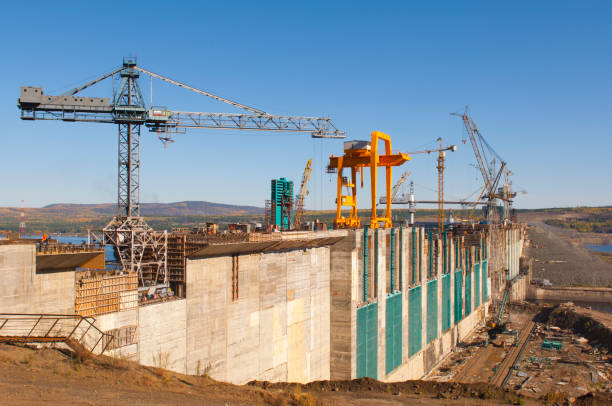 istock Construction of a huge dam for a power plant 1217972185