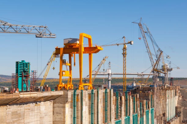 istock Construction of a huge dam for a power plant 1217973878