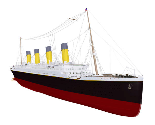 istock Historical ship Titanic isolated on white background 1217976652