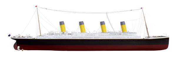 istock Historical ship Titanic isolated on white background 1217977435
