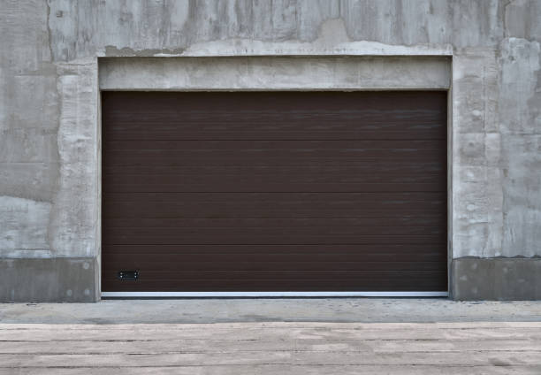 istock roller garage doors or sliding gates, construction or renovation of a garage or industrial building 1217977948