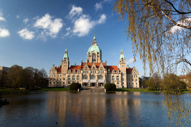 The New Town Hall (German: Neues Rathaus) or New City Hall in Hannover, Germany.
