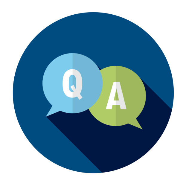 q&a blaue kreisförmige web-taste - antworten stock-grafiken, -clipart, -cartoons und -symbole