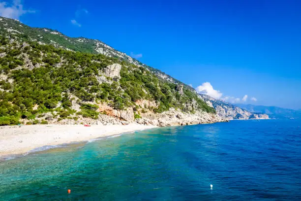Cala Sisine beach in the Golf of Orosei, Sardinia, Italy