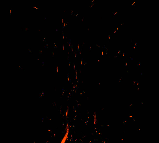 istock fire flames with sparks on a black background 1217983551