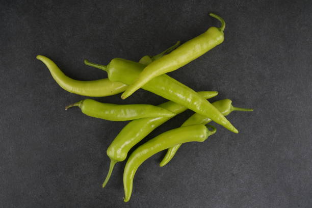 istock Fresh green peppers stock photo 1217984201
