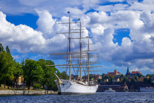 Stockholm/Sweden - July 29, 2017 - Af Chapman ship in pier