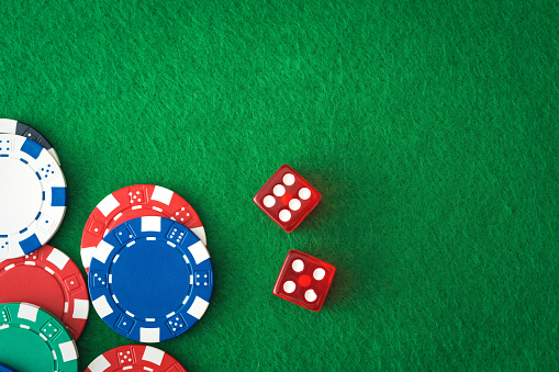 Las Vegas, Gambling, Blue, Dice, Poker - Card Game