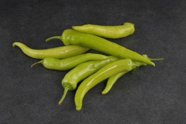 istock Fresh green peppers stock photo 1217986078