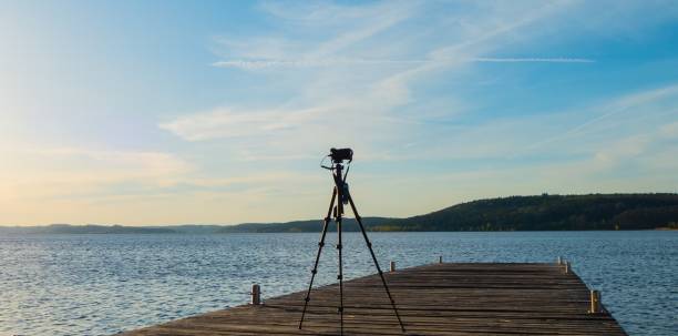 istock Camera Equipment on Lake Brombachsee Germany 1217986481
