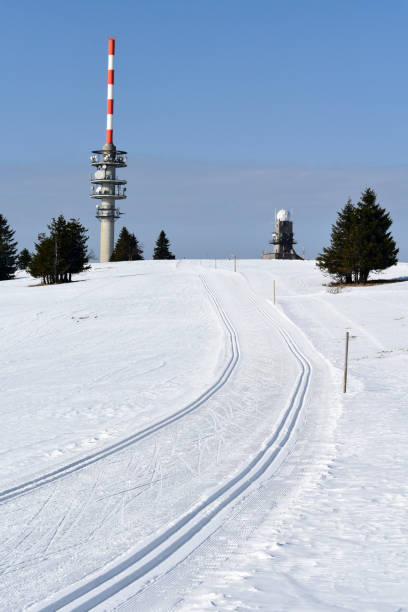 istock Cross country ski trail at Feldberg, Germany. 1217990362