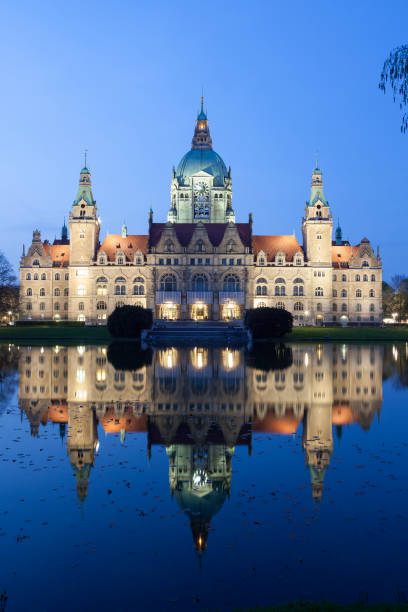 The New Town Hall (German: Neues Rathaus) or New City Hall in Hannover, Germany.