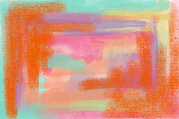 istock Digitally created abstract painting effect image with pastel, watercolour and gouache type looks 1217993898