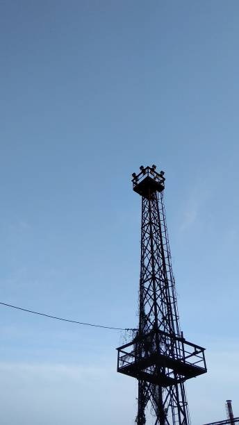 istock Photo  a tower under the blue sky 1217996078