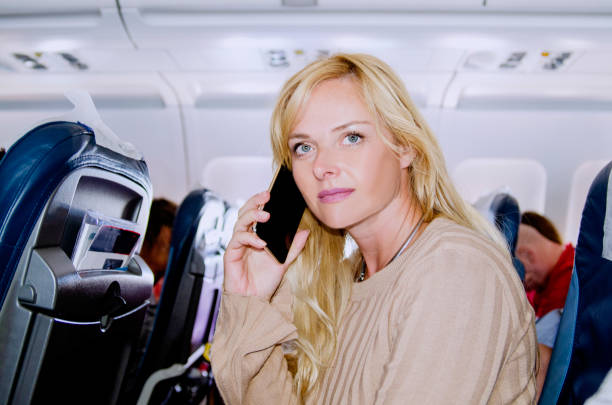 istock Call in the air before the flight 1217999522