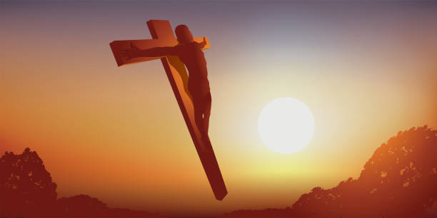 istock Representation of the resurection of Jesus Christ on Easter Day. 1218001296
