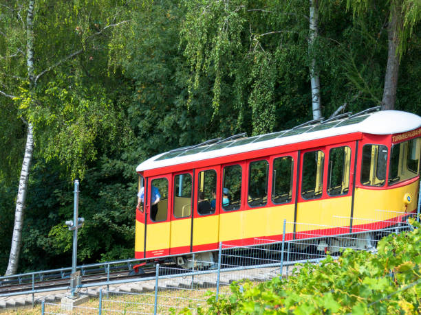 Oldest funicular railway in Germany from Durlach to Turmberg The oldest cable Railway in Germany, Turmberg Durlach, Karlsruhe karlsruhe durlach stock pictures, royalty-free photos & images