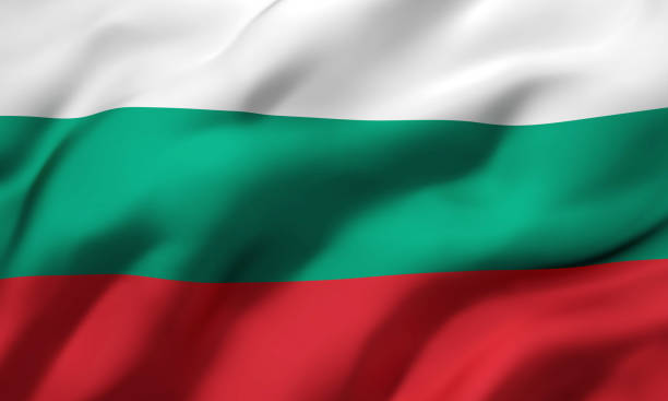 istock Flag of Bulgaria blowing in the wind 1218009885
