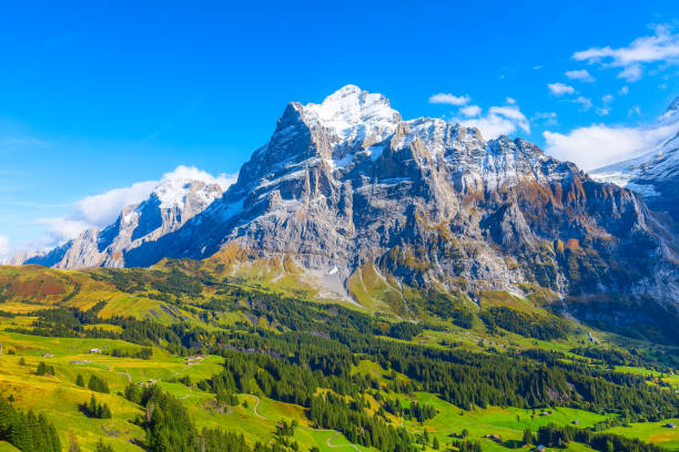 istock Grindelwald, Switzerland Jungfrau mountains view 1218011292