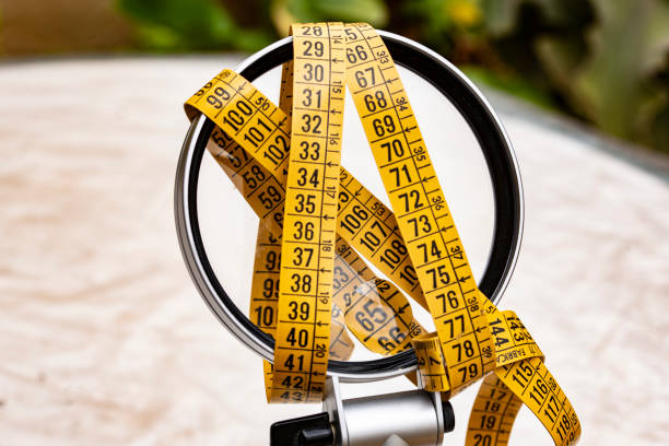 istock Yellow dressmaker's tape measure 1218011461