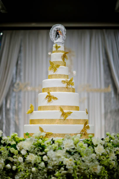 istock wedding doll on cake, love couple, happy concept 1218015715