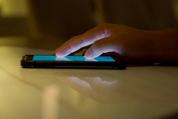 istock close up hand typing smartphone with copy space for text, shopping online, sending email, use smartphone, mobile phone, telephone 1218017586