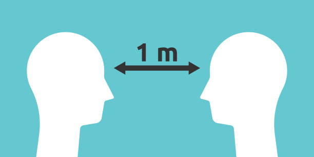 헤드 실루엣, 1미터 - contamination meter stock illustrations