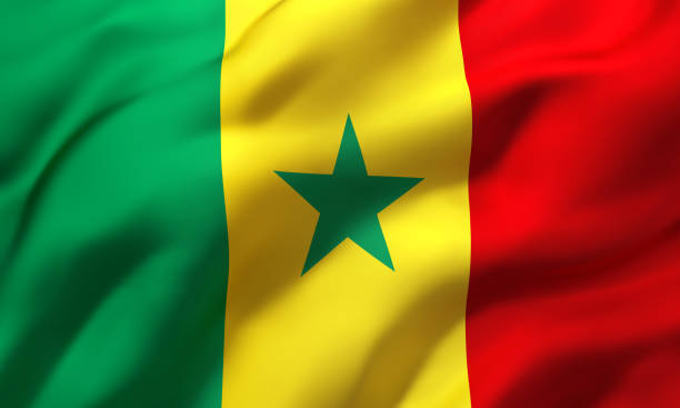 istock Flag of Senegal blowing in the wind 1218025260