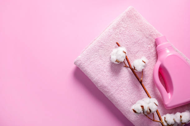 istock Soft bath towel after washing 1218026253