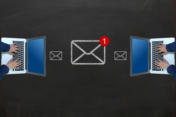 Email online messaging social media communication laptop