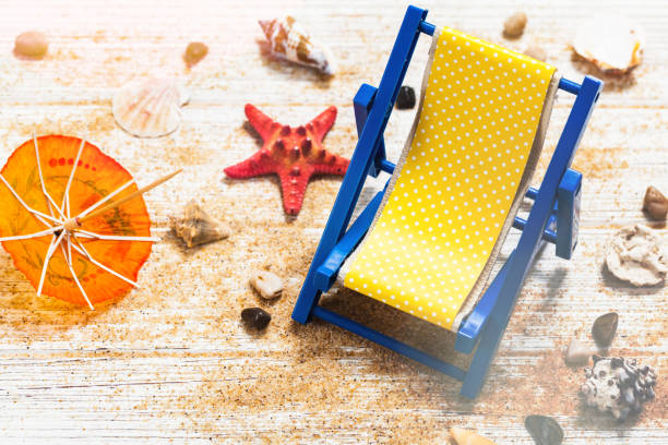 istock Beach accessories on wooden board 1218029364