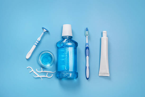 istock Various dental care products 1218029614