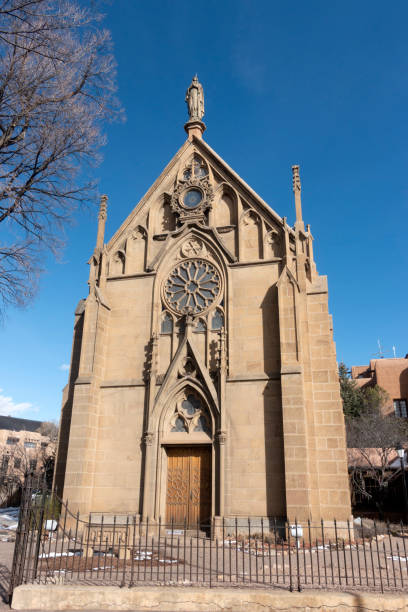 istock Facade of Loretto Chapel Santa Fe 1218034186