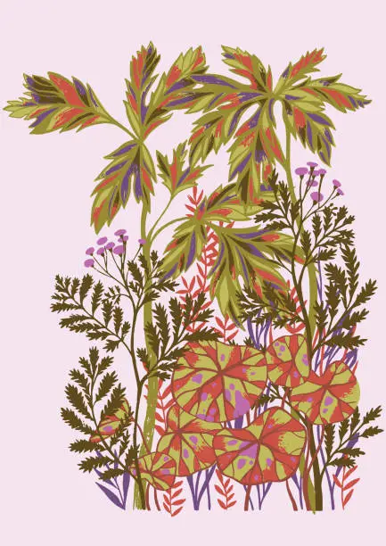 Vector illustration of Vector botanical artwork.