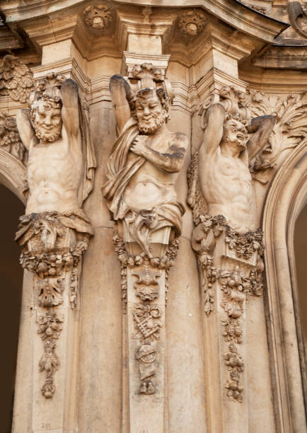 istock Sculptural group, details. Architecture of Dresden Germany 1218042314