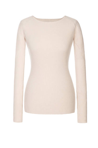 istock Beige woman's sweater isolated on white 1218042884