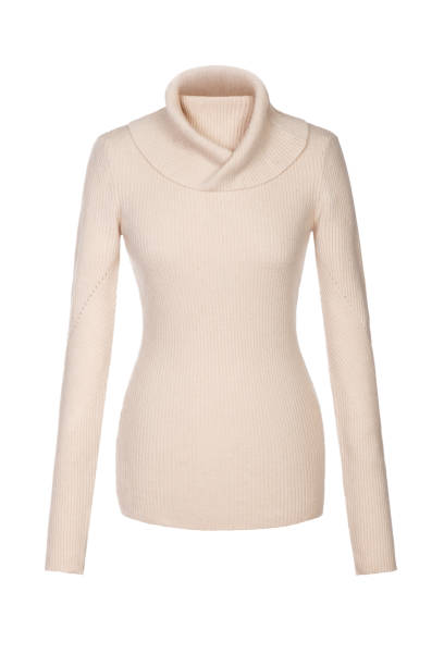 istock Beige woman's sweater isolated on white 1218042930