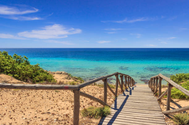 las playas más bellas de italia. parque de dunas campomarino; apulia. - brindisi fotografías e imágenes de stock