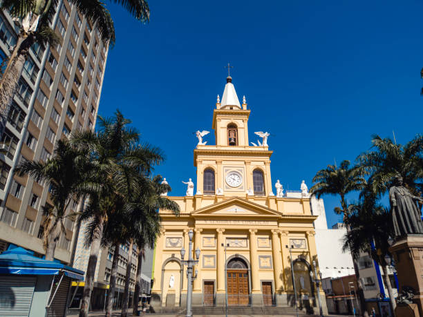 Church Our Lady of Conception in Campinas city. stock photo