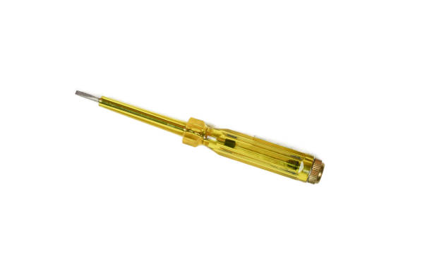 istock electric currents test screw driver in flat head yellow colored on isolated white background 1218048693