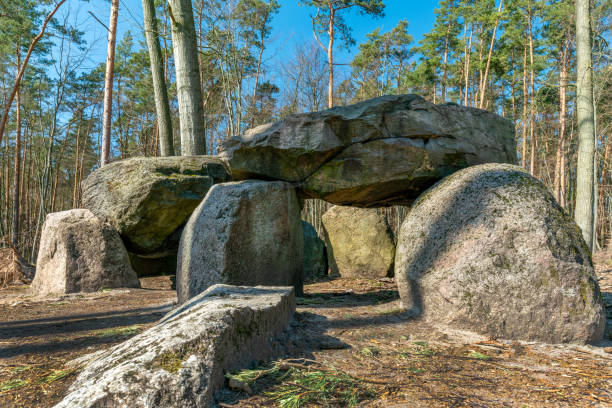 istock Prehistoric megalith tomb Devil's Kitchen near Haldensleben 1218050041