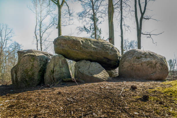 Prehistoric megalith dolmen Teufelskueche (devils kitchen) near Haldensleben in Germany