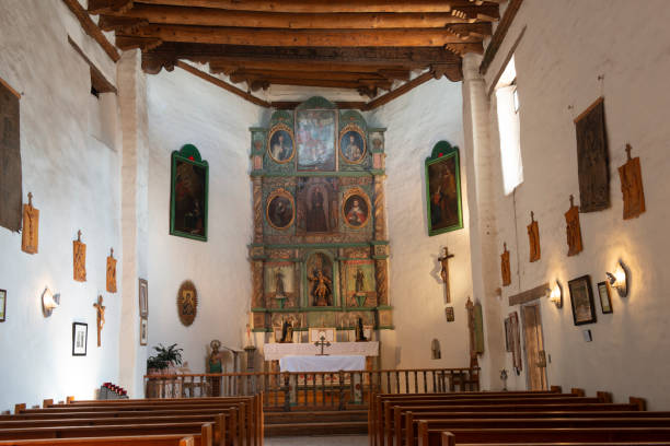 istock Altar inside San Miguel Chapel in historic Santa Fe 1218051060
