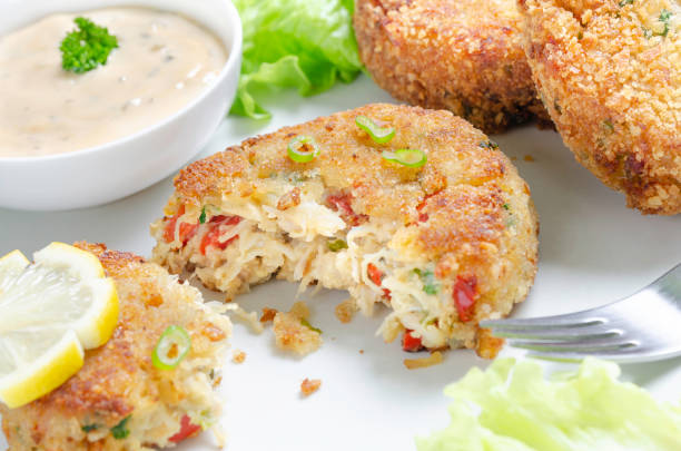 istock Crispy vegetable patties with crab 1218052236