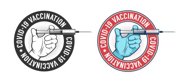 ilustrações, clipart, desenhos animados e ícones de safra de vacinação - injeção insulina luva